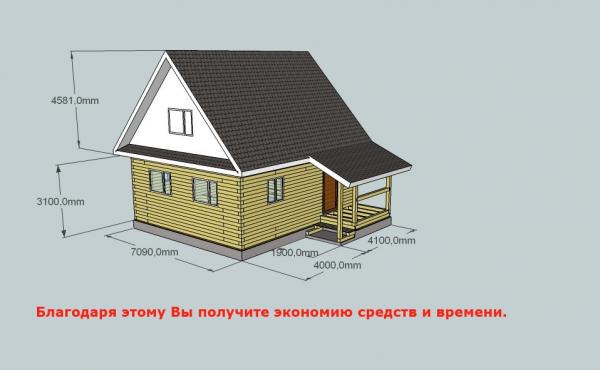 Простые проекты – прорисовки дома,           бани,           коттеджа и т.          п. — фото 4